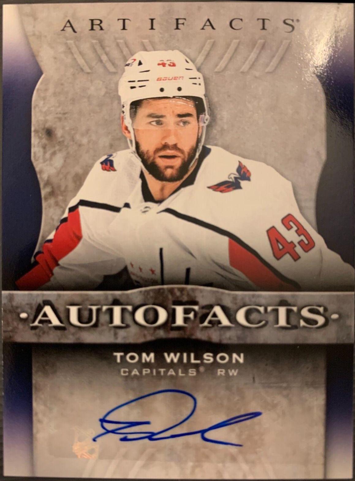 Tom Wilson #AF-TW Hockey Cards 2021 Upper Deck Artifacts Auto Facts