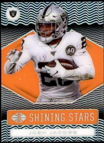 Josh Jacobs [Orange] #SS12 Football Cards 2020 Panini Illusions Shining Stars