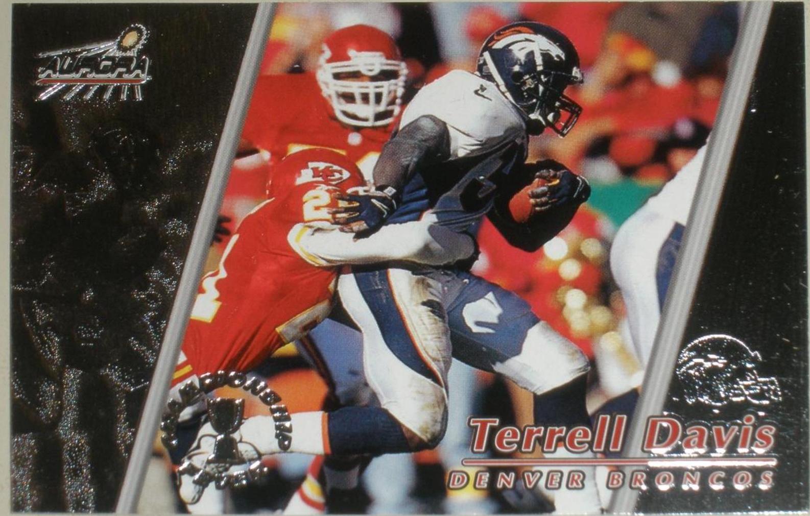 Terrell Davis [Silver] #13 Prices | 1998 Pacific Aurora Championship ...