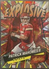 Patrick Mahomes II #E5 Football Cards 2022 Panini Absolute Explosive Prices