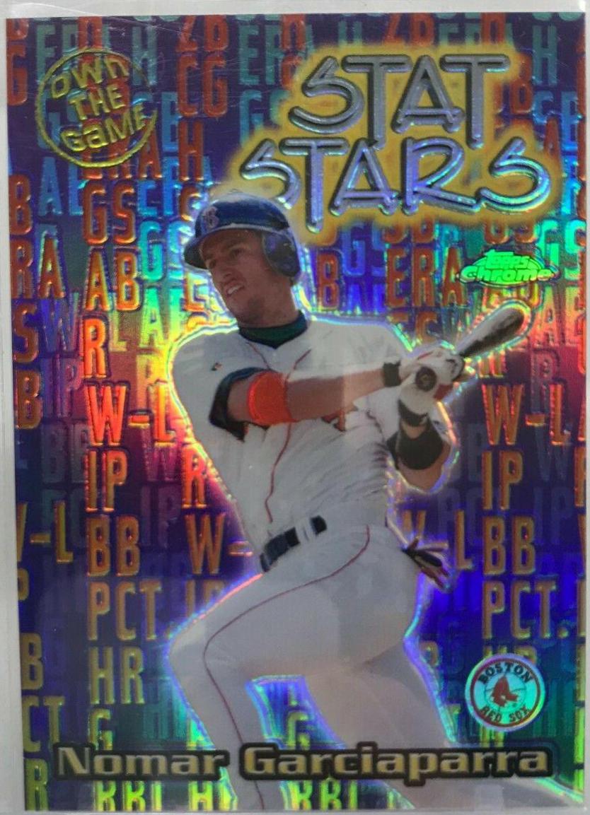 Nomar Garciaparra [Refractor] #OTG11 Baseball Cards 2000 Topps Chrome Own the Game