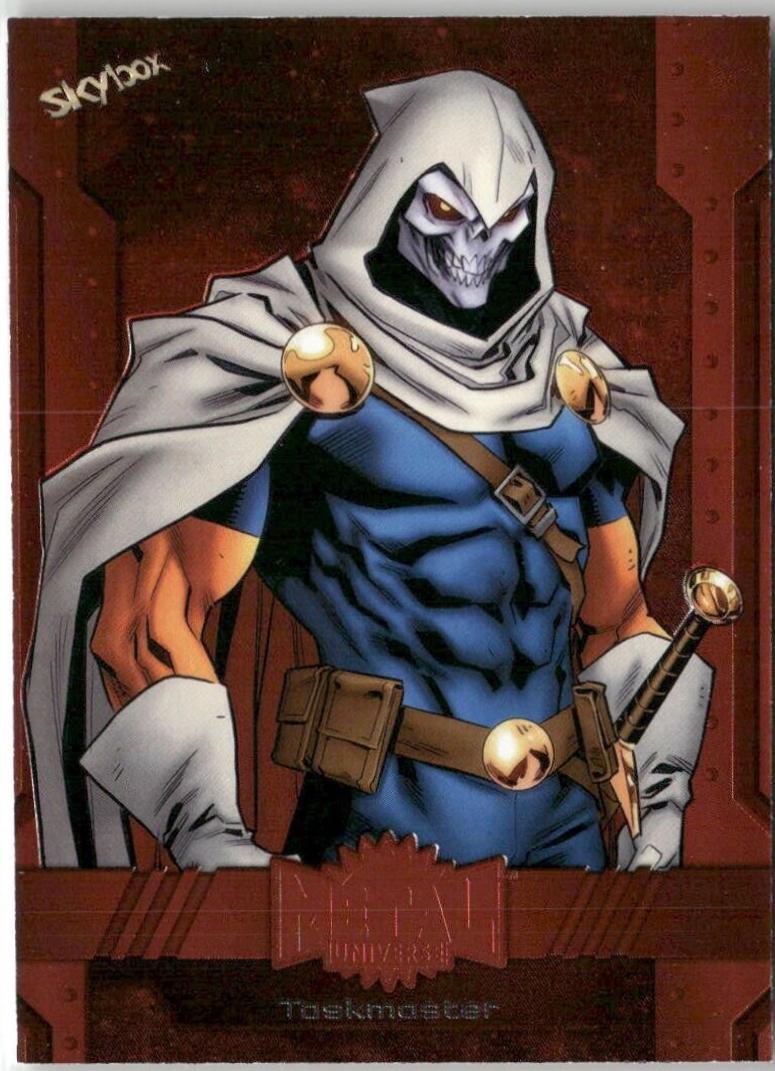 Taskmaster [Orange FX] #31 2024 SkyBox Metal Universe Avengers