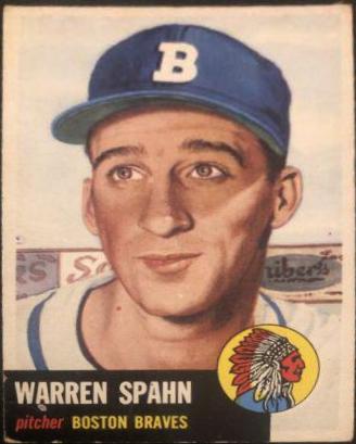 Warren Spahn #147 Baseball Cards 1953 Topps