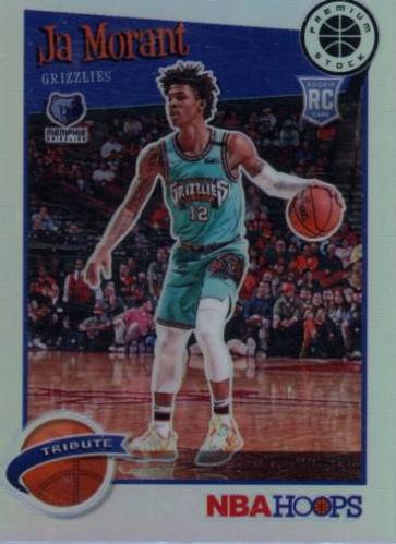 2019 HOOPS PREMIUM popular STOCK Ja Morant SILVER PRIZM #297 PSA 10