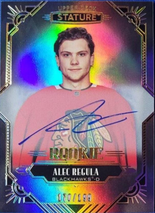 Alec Regula [Autograph] #161 Hockey Cards 2020 Upper Deck Stature