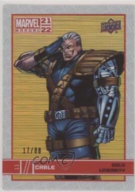 Cable [Gold Linearity] #11 Marvel 2021 Upper Deck Annual