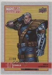 Cable [Gold Linearity] #11 Marvel 2021 Upper Deck Annual Prices