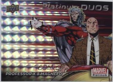 Professor X / Magneto #PD10 Marvel 2023 Upper Deck Platinum Duos