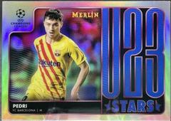 Pedri #U23-10 Soccer Cards 2021 Topps Merlin Chrome UEFA U23 Stars Prices