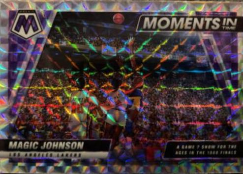 Magic Johnson [Mosaic] #20 Basketball Cards 2021 Panini Mosaic Moments in Time