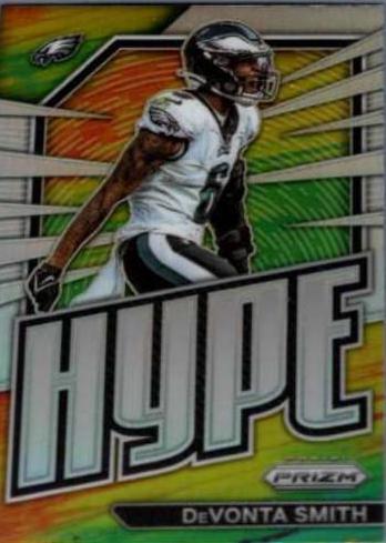 DeVonta Smith [Silver] #H-12 Football Cards 2022 Panini Prizm Hype