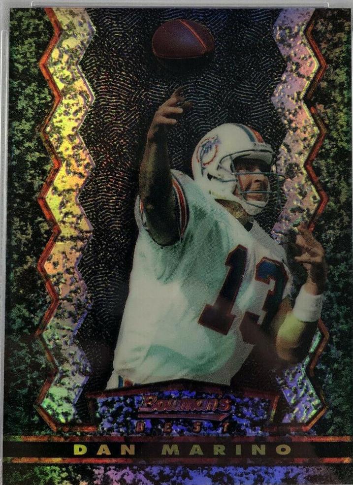 Dan Marino [Black Refractor] #4 Football Cards 1994 Stadium Club Bowman's Best