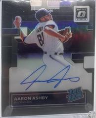 Aaron Ashby [Black] #RRS-AA Baseball Cards 2022 Panini Donruss Optic Rated Rookie Signatures Prices