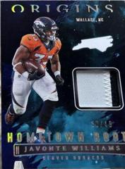 Javonte Williams #HR-JWI Football Cards 2022 Panini Origins Hometown Roots Prices