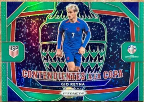 Цены на Gio Reyna [Green] #29 | 2024 Panini Prizm Copa America ...