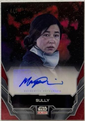 Maya Erskine as Sully [Red Refractor] #A-ME Star Wars 2024 Topps Chrome Galaxy Autograph