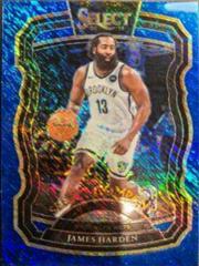 James Harden [Blue Shimmer] #8 Basketball Cards 2020 Panini Select Company Prices