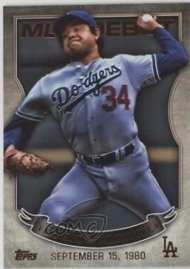 Fernando Valenzuela #MLBD-38 Baseball Cards 2016 Topps MLB Debut