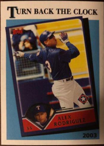 Alex Rodriguez #28 Baseball Cards 2018 Topps Throwback Thursday