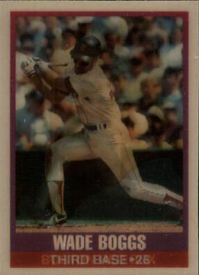 Wade Boggs #100 Baseball Cards 1989 Sportflics