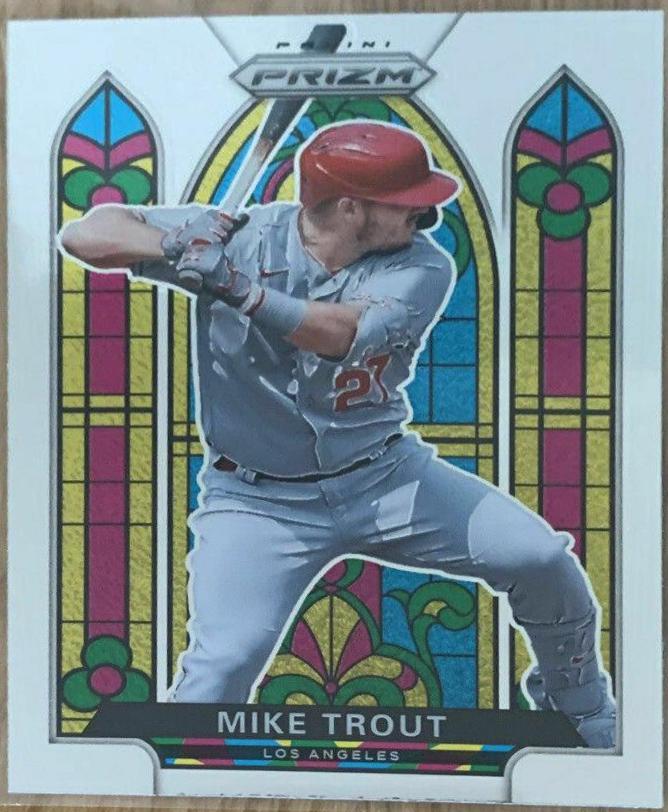 Mike Trout Stained shops Glass Prizm SSP