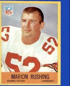 Marion Rushing #9 Football Cards 1967 Philadelphia