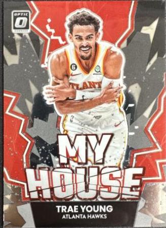 Trae Young #7 Basketball Cards 2022 Panini Donruss Optic My House