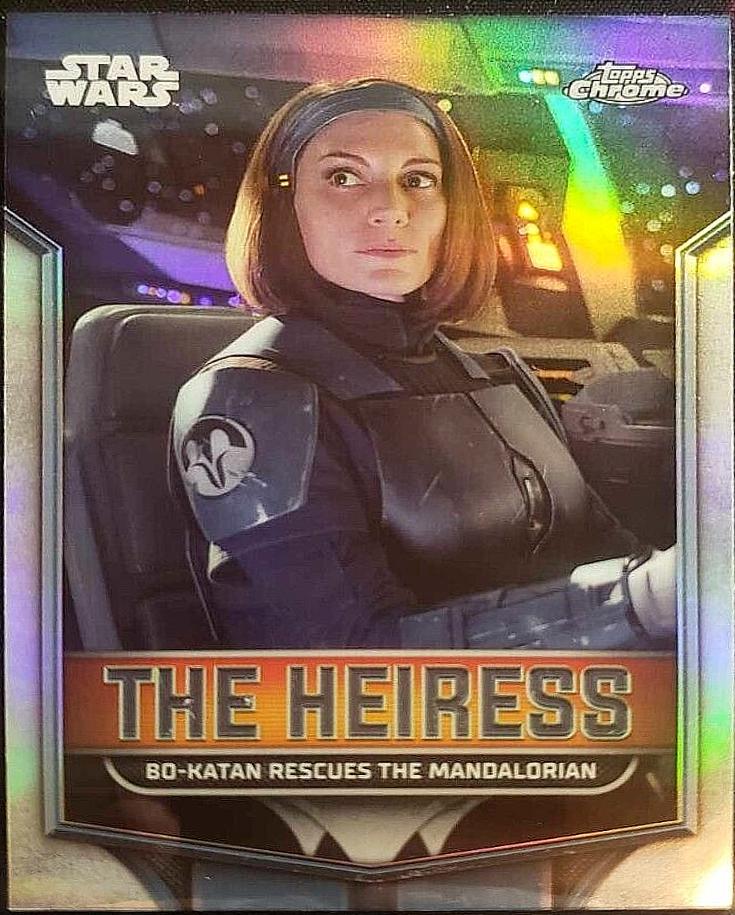 Bo-Katan Rescues The Mandalorian [Refractor] #TH-6 Star Wars 2024 Topps Chrome The Heiress