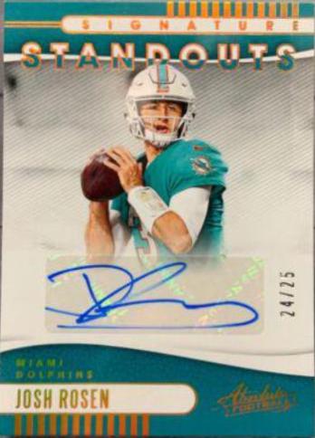 Josh Rosen #SS-JR Football Cards 2019 Panini Absolute Signature Standouts