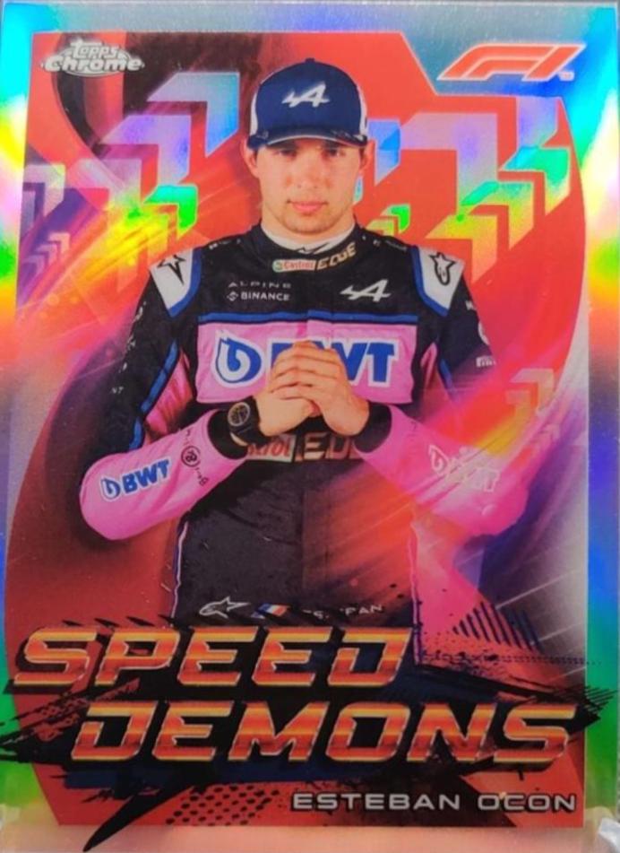 Esteban Ocon #SD-EO Prices | 2022 Topps Chrome Formula 1 Speed Demons ...