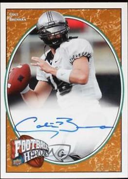 Colt Brennan [Autograph Gold] #123 Football Cards 2008 Upper Deck Heroes