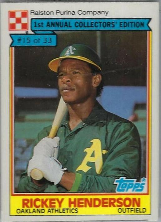 Rickey Henderson 15 Prices 1984 Ralston Purina Baseball Cards