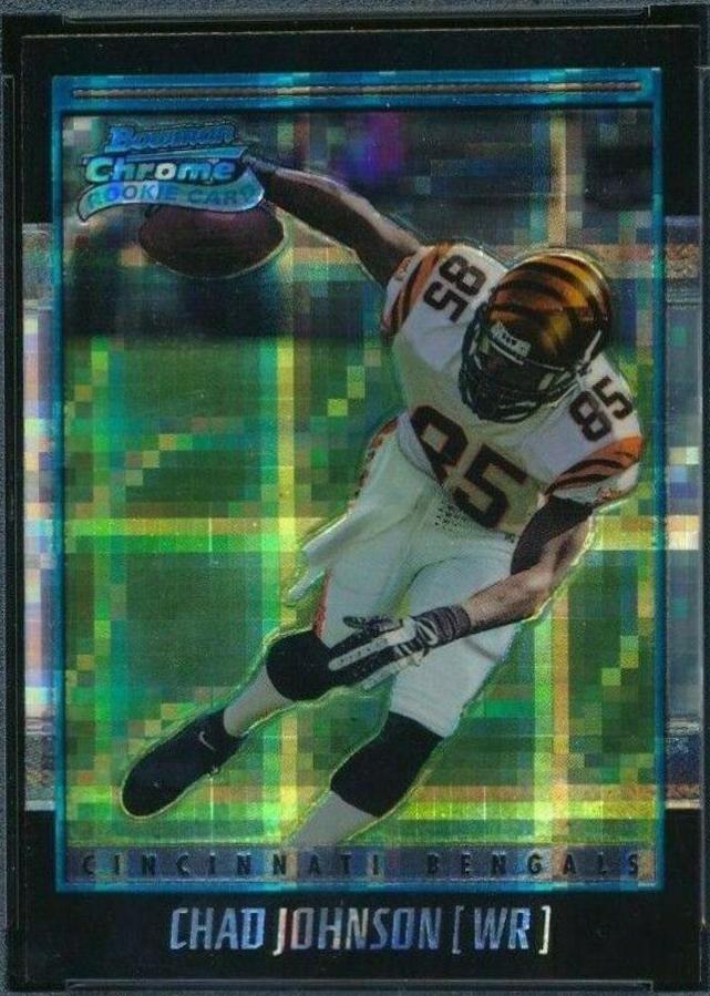 Chad Johnson [Xfractor] #187 Football Cards 2001 Bowman Chrome