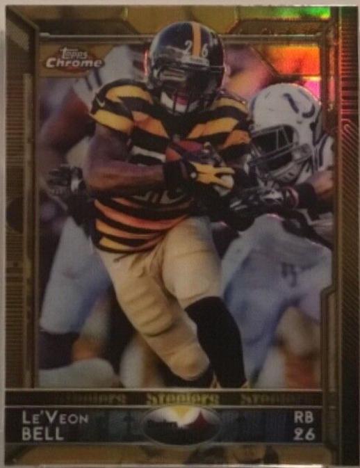 LE'Veon Bell [Gold Refractor] #8 Football Cards 2015 Topps Chrome Mini