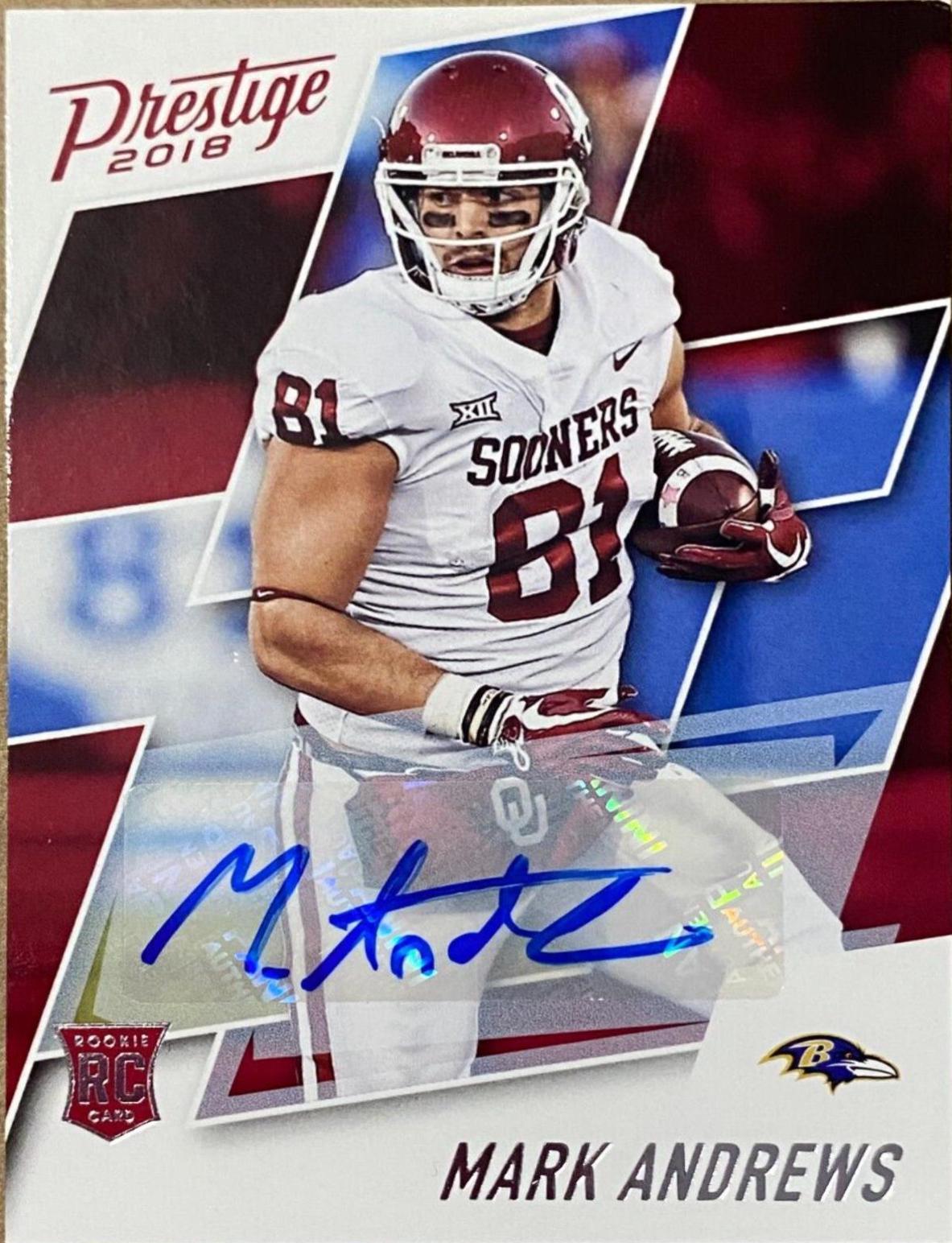 Mark Andrews [Signature] #250 Football Cards 2018 Panini Prestige