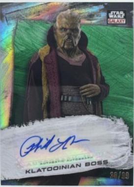 Phil LaMarr [Green Refractor] #GA-PL Star Wars 2022 Topps Galaxy Chrome Autograph