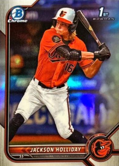 Jackson Holliday [Refractor] #BDC-168 Prices | 2022 Bowman Draft Chrome |  Baseball Cards