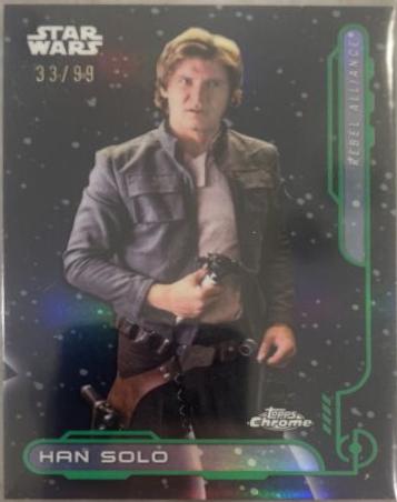 Han Solo [Kashyyyk Green] #RA-3 Star Wars 2024 Topps Chrome Galactic Civil War