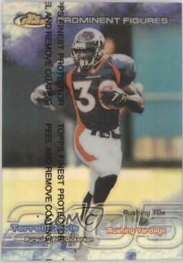 Terrell Davis #PF40 Football Cards 1999 Topps Finest Prominent Figures