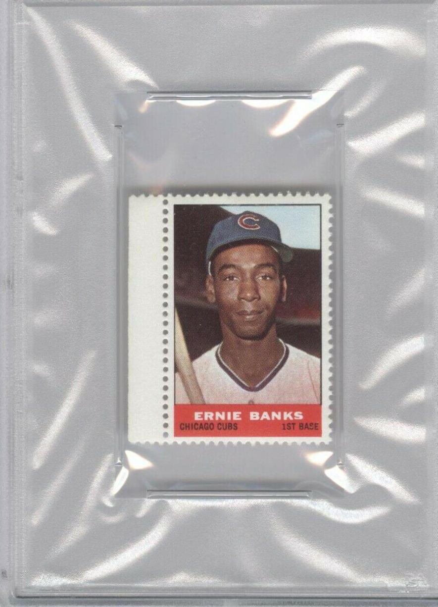 Ernie Banks Baseball Cards 1964 Bazooka Stamps