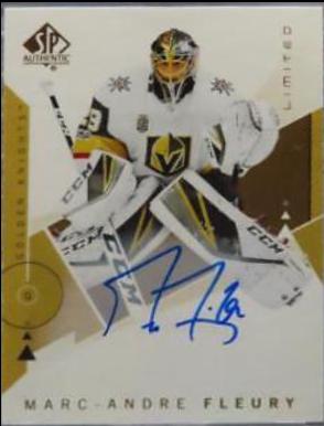 Marc Andre Fleury [Autograph Limited] #90 Hockey Cards 2018 SP Authentic