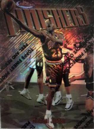 Michael Jordan [Refractor w/ Coating] #39 Basketball Cards 1997 Finest