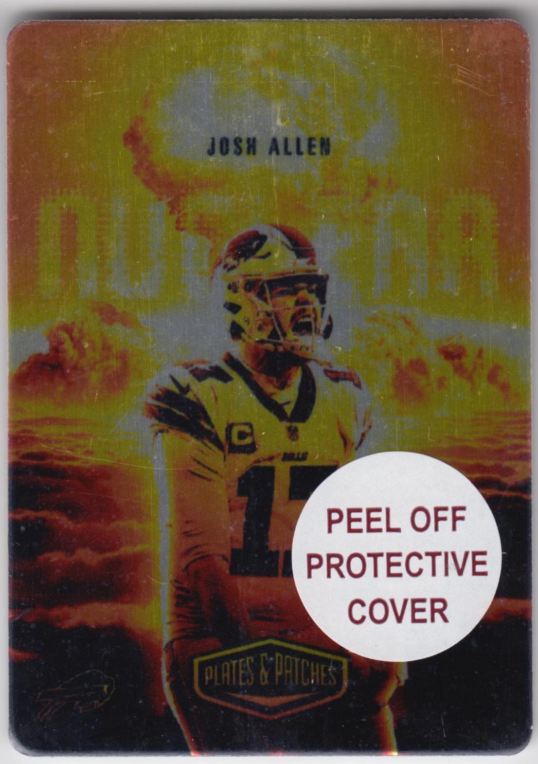 Josh Allen #NC-17 Football Cards 2023 Panini Plates and Patches Nuclear