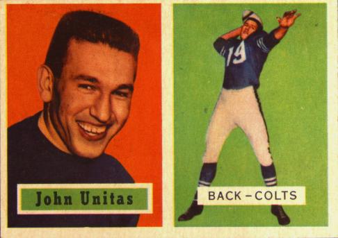 John Unitas #138 Football Cards 1957 Topps