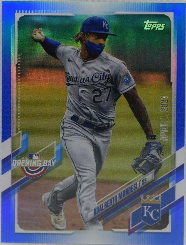 Adalberto Mondesi [Blue Foil] #140 Baseball Cards 2021 Topps Opening Day