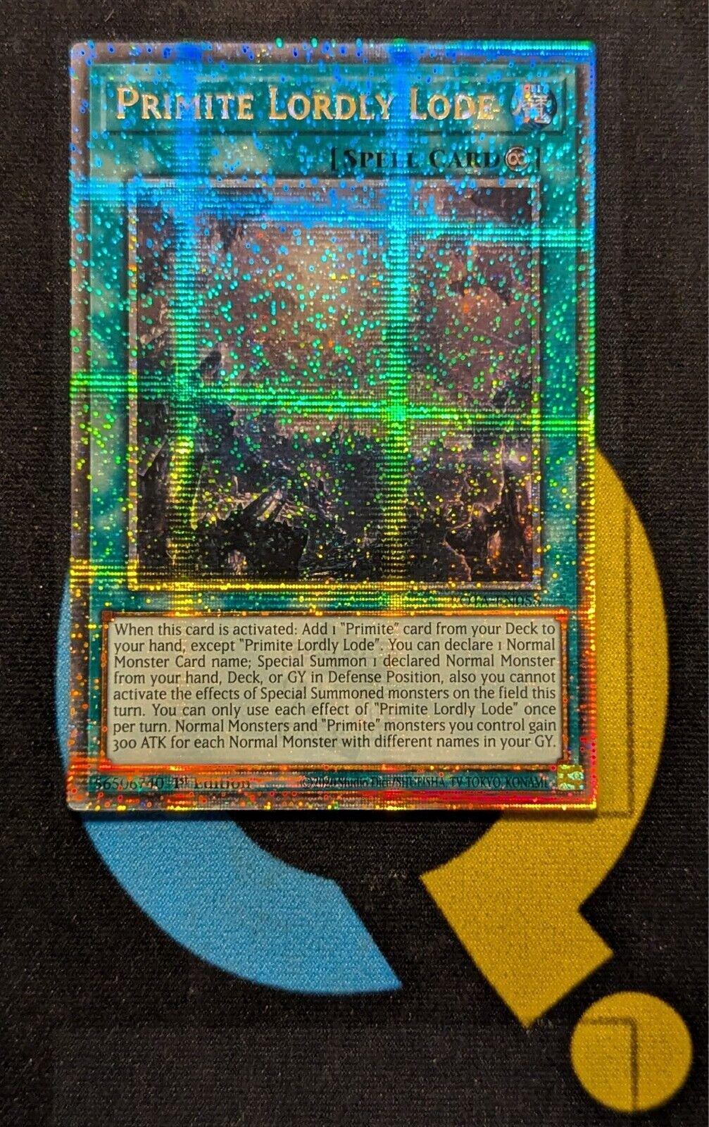 Primite Lordly Lode [Quarter Century Secret Rare] ROTA-EN058 YuGiOh Rage of the Abyss