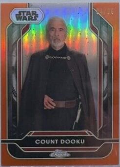 Count Dooku [Rebel Orange Refractor] #129 Star Wars 2024 Topps Chrome