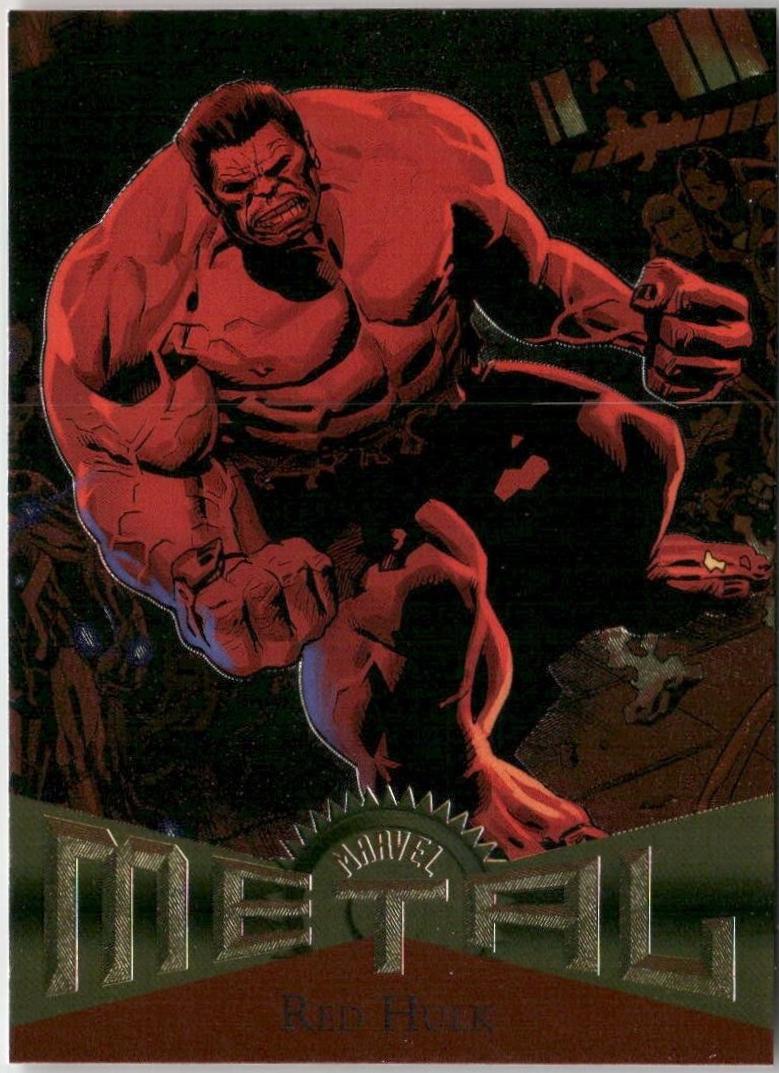 Red Hulk #R-37 2024 SkyBox Metal Universe Avengers Retro