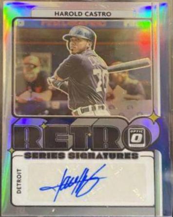 Harold Castro #RET-HC Baseball Cards 2021 Panini Donruss Optic Retro Signature Series