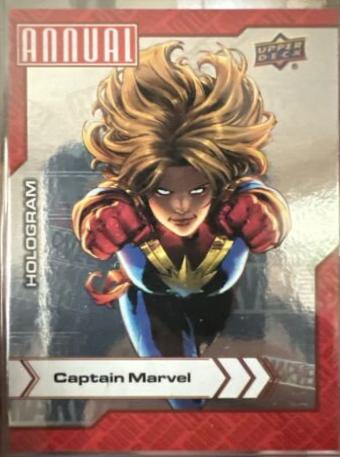 Captain Marvel [Hologram] #16 Marvel 2022 Upper Deck Annual